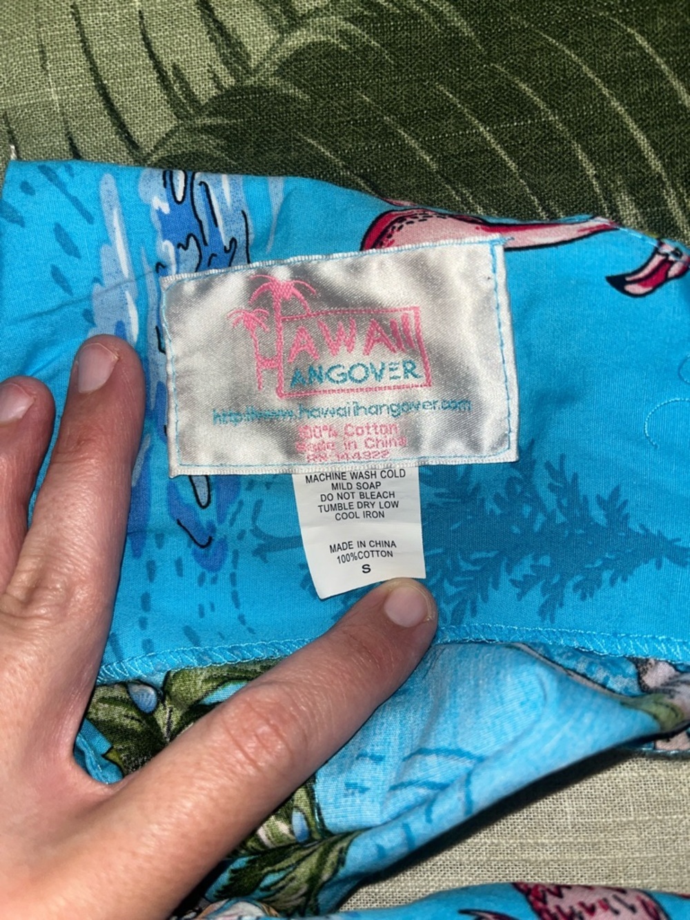 Turquoise Tropical Print Women's Swim Coverup Dress - Picture 9 of 13